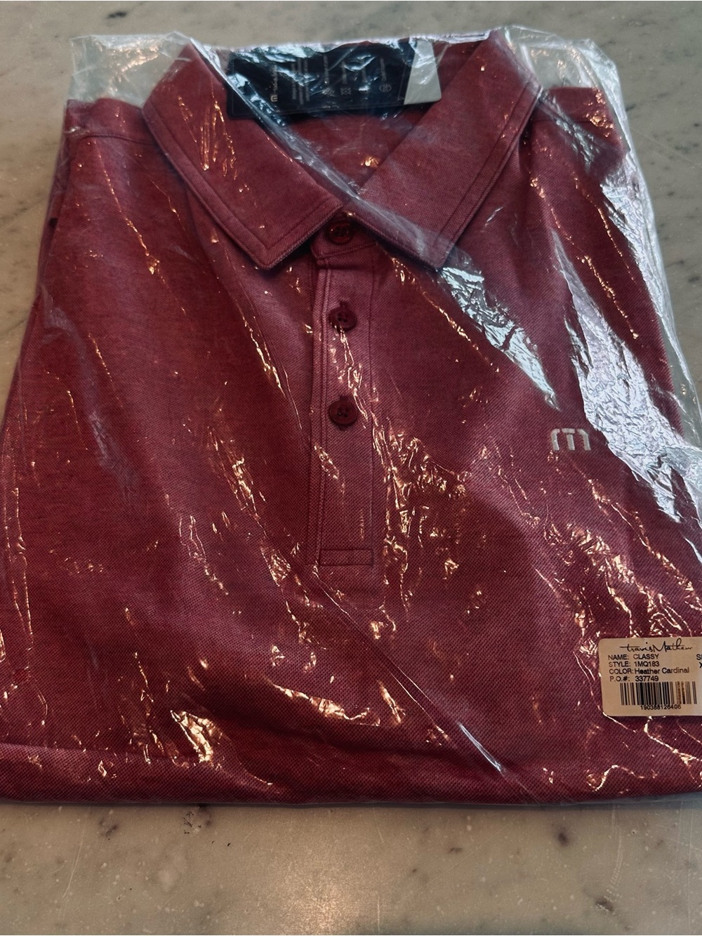 Travis Mathew Men's Polo in Deep Burgundy